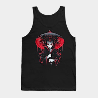 Geisha | Grim Reaper Geisha Skull | Cool Retro Japanese Aesthetic #17 Tank Top